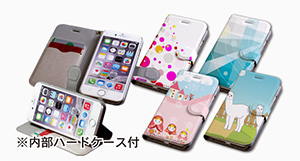 手帳型iphoneケースにオリジナル印刷